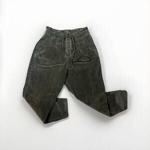 Free People Womens Margate Corduroy Pants Size Small Brown‎ Pleated High Waisted